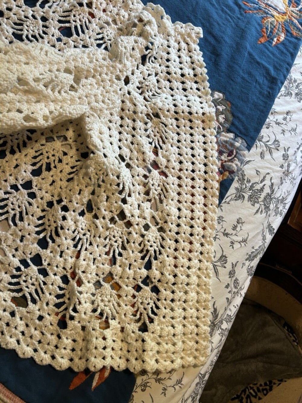 Handmade Ivory crochet cardigan BOHO Small - Picture 8 of 9